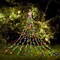 ZhenQiu Outdoor Christmas Decorations Lights, 320 LEDs Dipper Star String Lights with 13" Topper Star, Plug in Waterproof Hanging Fairy Lights for Xmas New Year Holiday Party Yard Patio Decor